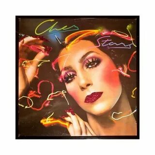 Glittered Cher Stars Album #80s #record #stars #vintage #che