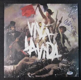 Chris Martin Signed Coldplay "Viva La Vida" Vinyl Record Alb