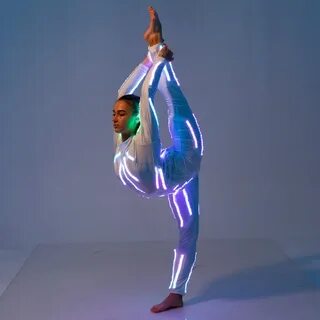Aerial LED light up gymnastics costume suit / Light up Etsy