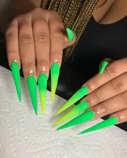 Pin by Briizzoll on Nails ✨ Ghetto nails, Green acrylic nail