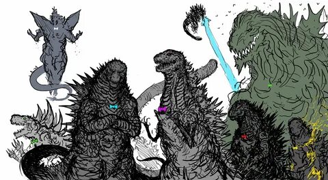 Twitter Godzilla, Kaiju monsters, All godzilla monsters