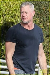 Eric Dane Shows Off Bulging Biceps While Meeting Friend for 