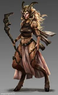 ArtStation - Female Satyr, Manthos Lappas Satyr, Character p