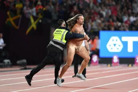 Mundial de Atletismo 2017: Un escurridizo streaker invadió l