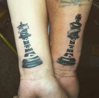 Pin by Bambi Thompson on Chess piece tattoo Couple tattoos, 