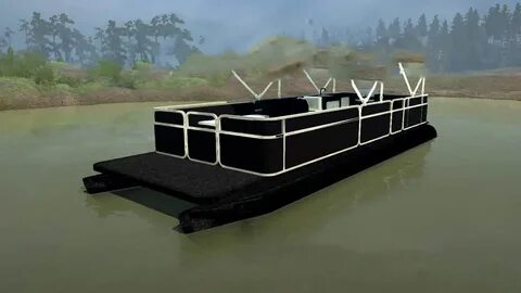 Pontoon Boat v1.0 Mod - Snowrunner / Mudrunner Mod
