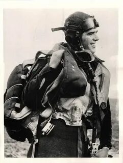 1942- Pilot officer John J. Mooney, member of the American E