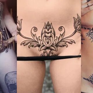 Crotch Tattoos - Intimate Tattoos Bikini Line Tattoo Crotch 