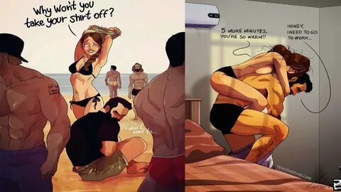Artist Illustrates Everyday Life With His Wife In 10+ Comics