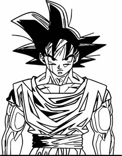 cool Goku Front View Coloring Page Goku, Coloring pages, Col