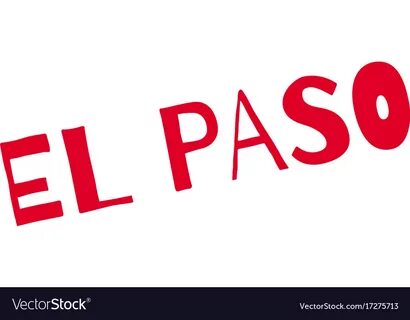 El paso rubber stamp Royalty Free Vector Image