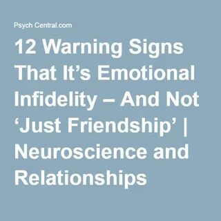 12 Warning Signs That It’s Emotional Infidelity - And Not 'J