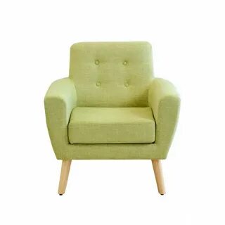 Sexton Armchair, Retro Green Comfy leather chair, Armchair, 