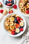 Banana Pancake Cereal (Mini Pancakes) - Skinnytaste