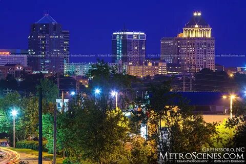 Greensboro, North Carolina - City Skyline and Urban Photogra