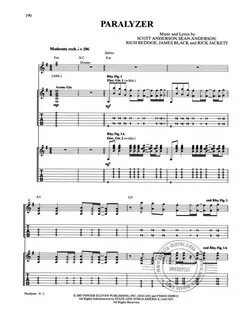 Paralyzer Guitar Tabs 11 Images - Rock Charts Guitar 2009 Im