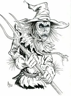 The Scarecrow Dark art tattoo, Scary tattoos, Scarecrow draw