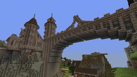 Minecraft Bridge to Castle Argimak Minecraft bridges, Minecr