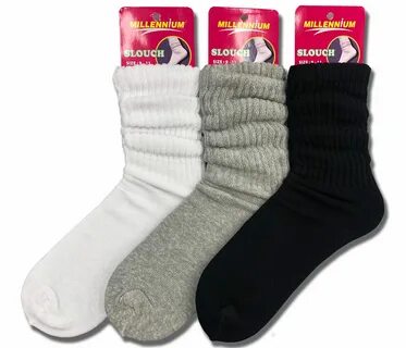 Носки 3 Pairs Women's Slouch Socks Scrunch Cotton: купить с 