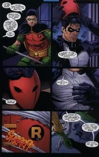 Jason Todd confronts Tim Drake after he fins out he has been