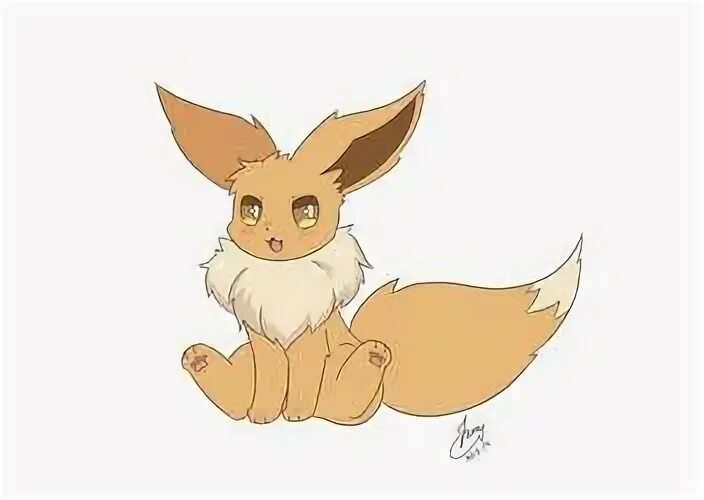 Eevee sitting by HarrySomething Eevee, Pokemon, Eeveelutions