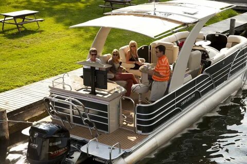 Redefining Luxury Pontoon Boats with Automated Shade SureSha