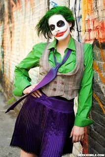 Lady Joker cosplay.. Batman cosplay, Female joker cosplay, J