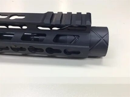 MBP AR 5/8x24 muzzle brake with threaded outer shield. Reduc