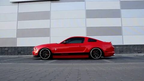 Stance Mustang on 20 inch Enkei rims - YouTube