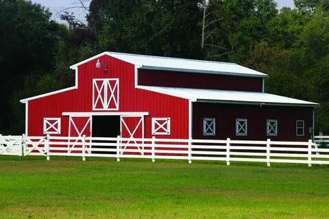 Galleries: Example Pole Barns - Reed's Metals Cattle barn, B