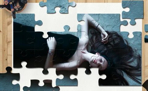 woman in black tube dress jigsaw puzzle free image Peakpx