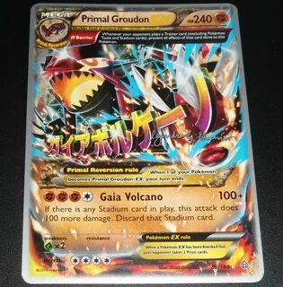 MEGA M Primal Groudon EX 86/160 World Championship PROMO Pok