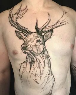 Merci Max #stag #stagtattoo #deer #deertattoo #sketch #sketc