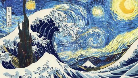 The Great Wave Off Kanagawa Wallpaper posted by Sarah Peltie