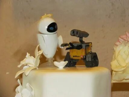 Оформление - Wall-E And Eve Wedding Cake Topper. #2480715 - 