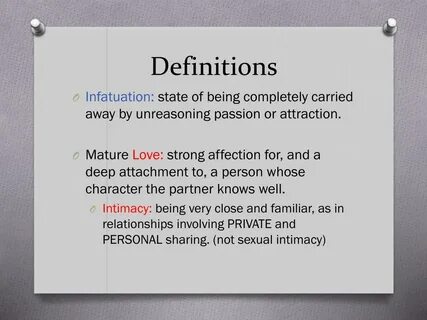 PPT - LOVE or Infatuation PowerPoint Presentation, free down