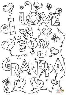 I Love You Grandpa coloring page Free Printable Coloring Pag