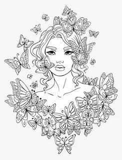 Woman Coloring Pages For Teens - Girl Colouring Pages For Ad