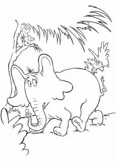 Dr Seuss Horton Hears a Who Coloring Pages Bulk Color (With 