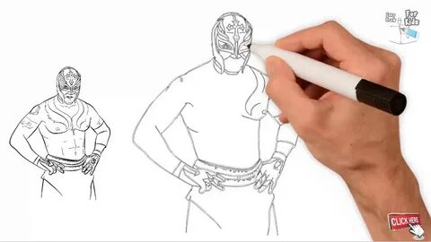 Drawing Rey Mysterio WWE How to draw Rey Mysterio - YouTube