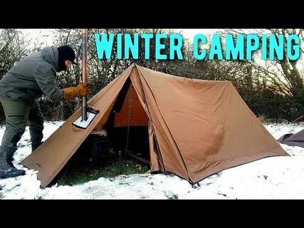 Extremely windy night Hot tent Winter camping in storm Arwen