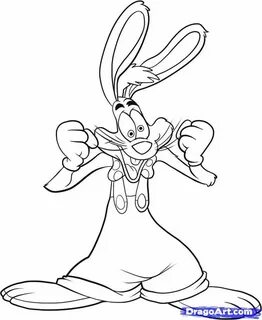 rabbit cartoon drawing how to draw roger rabbit step 7 Rabbi