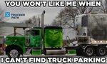 Avoid this with Trucker Path! Funny Trucker Memes Semi truck