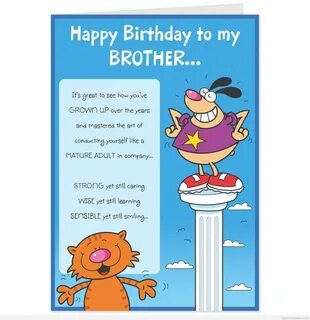 The Best Happy Birthday Cards for Brother - Home, Family, St