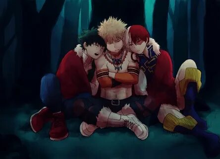 nikkiyan: "TodoBakuDeku from new ending ♥ " myheroacademia A