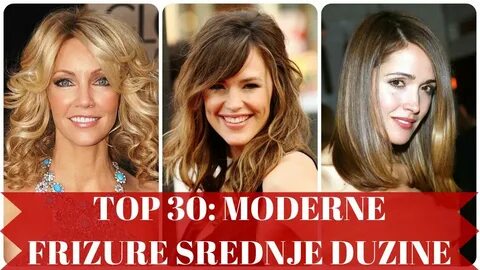 Top 30 moderne frizure srednje duzine - YouTube