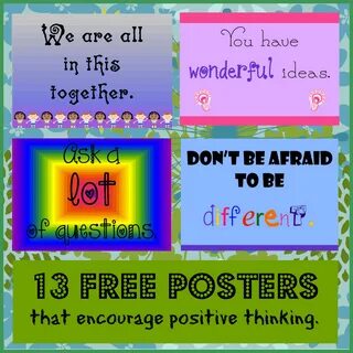 Positive Thinking Poster Ideas