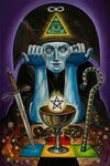 "The Magician" Tarot Card by Christopher Ulrich. The magicia