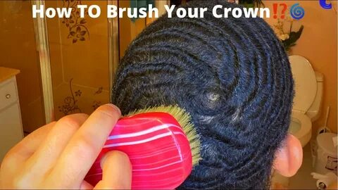 HOW TO BRUSH YOUR 360 WAVES: SWIRL CROWN #540waves #360waves