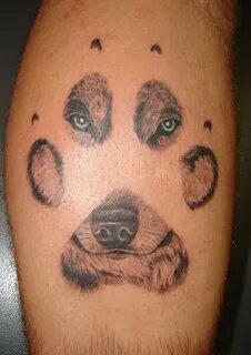 Browsing Body Art on DeviantArt Wolf paw tattoos, Pawprint t